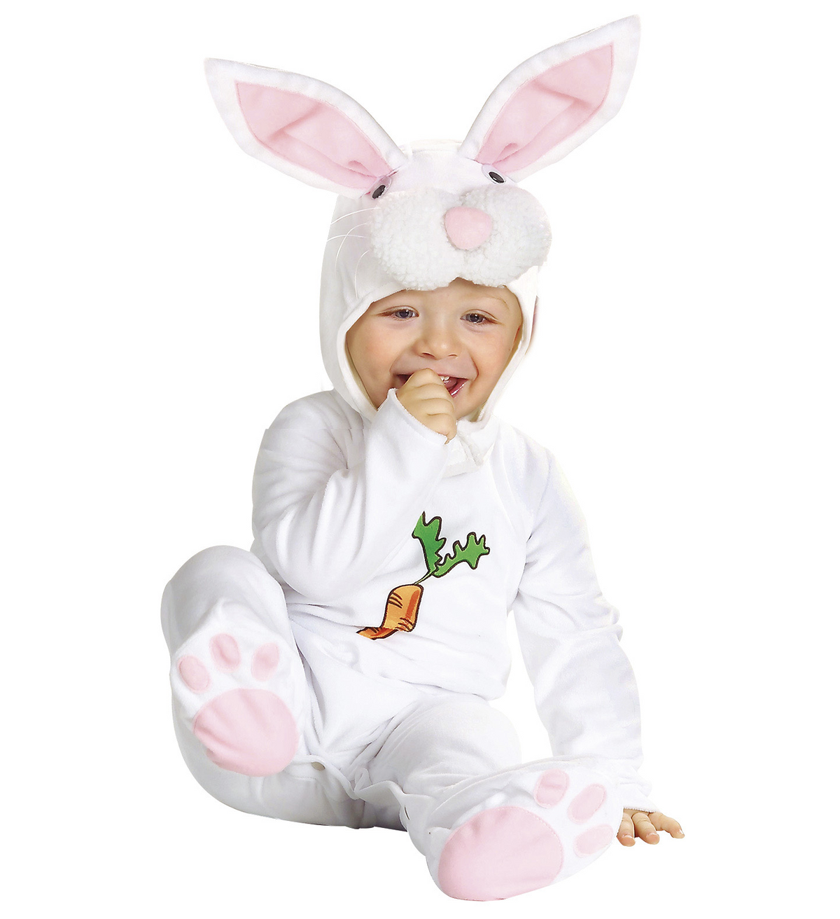 Costume Vestito Abito Travestimento Carnevale Bambina Coniglietto 12/18 Mesi Cm. 92