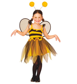 Costume Vestito Abito Travestimento Carnevale Bambina Ape -