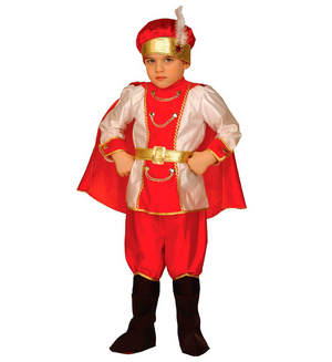 Costume Vestito Abito Travestimento Carnevale Bambino Principe Delle Nevi