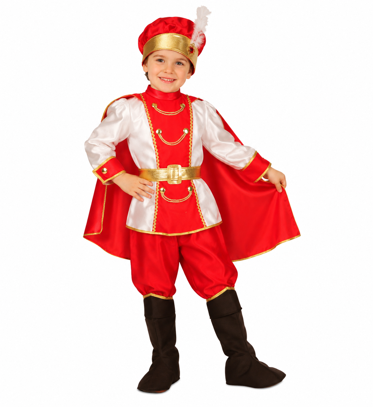 Costume Vestito Abito Travestimento Carnevale Bambino Principe Delle Nevi