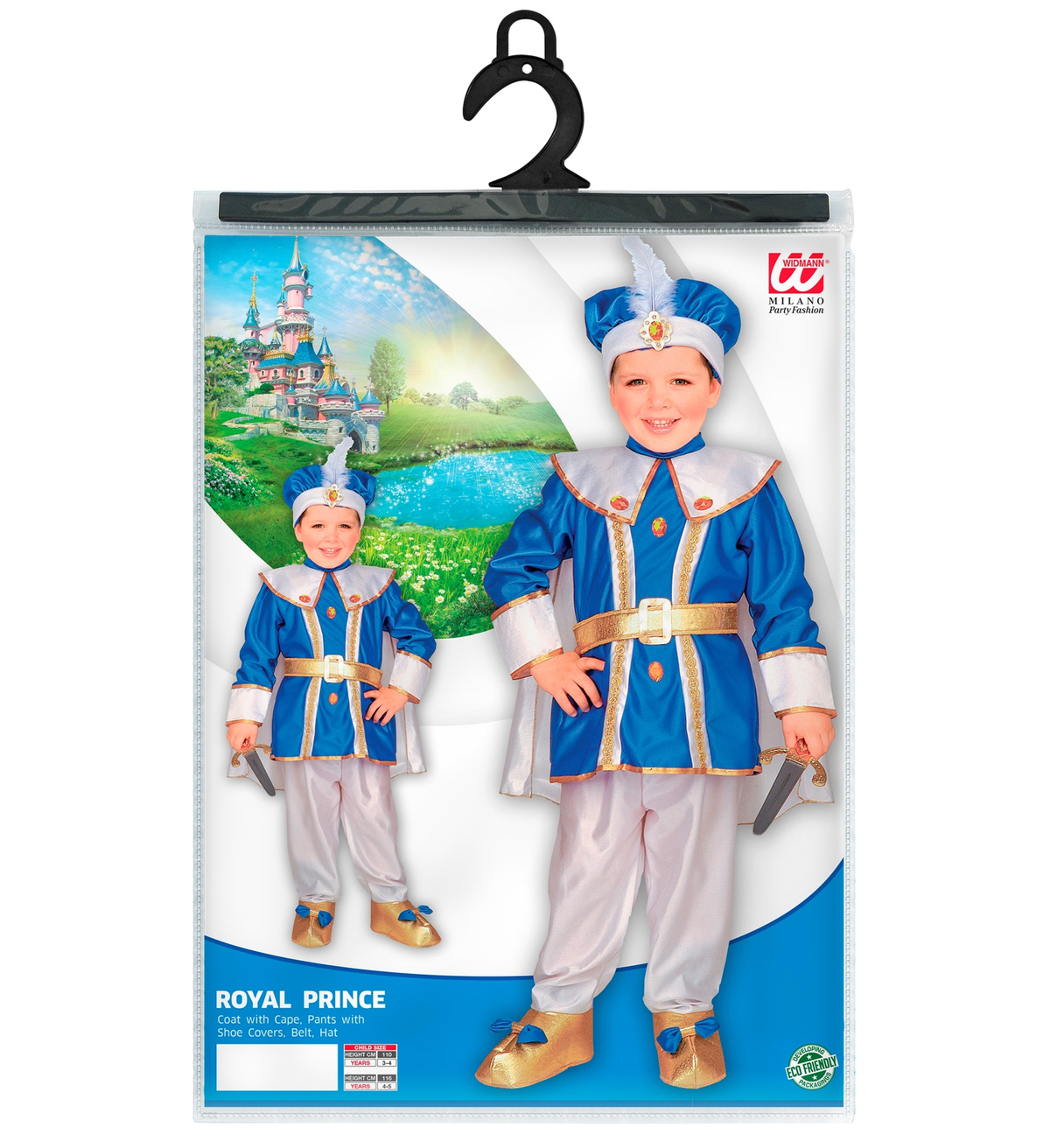 Costume Vestito Abito Travestimento Carnevale Bambino Principe Reale