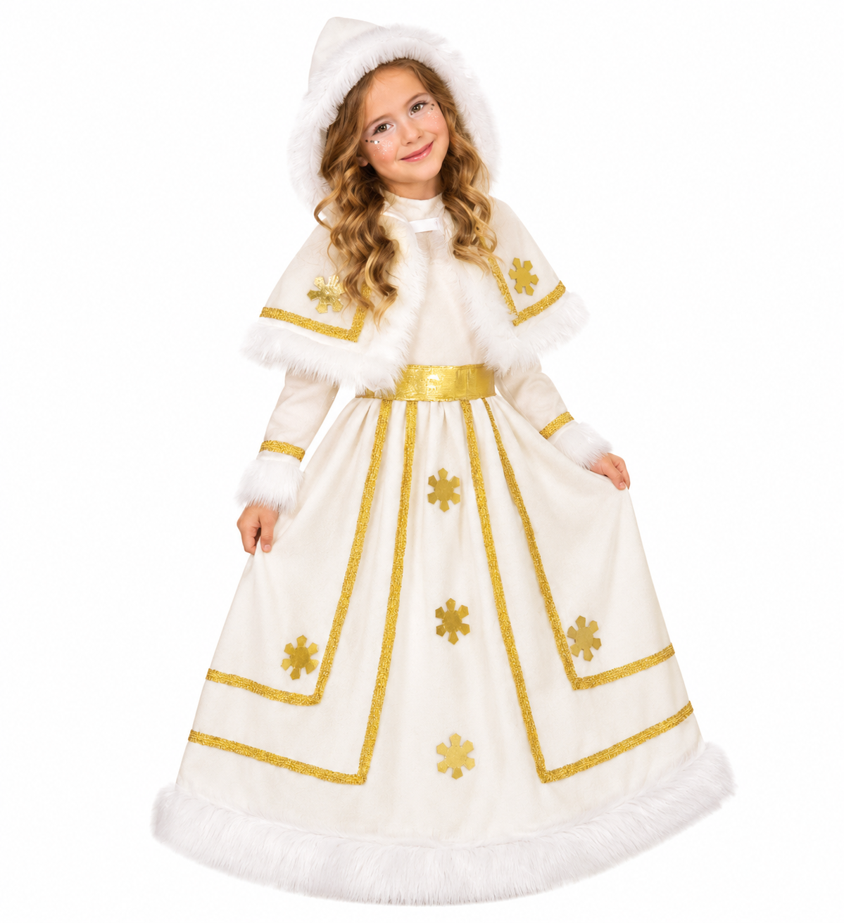 Costume Vestito Abito Travestimento Carnevale Bambina Principessa Delle Nevi