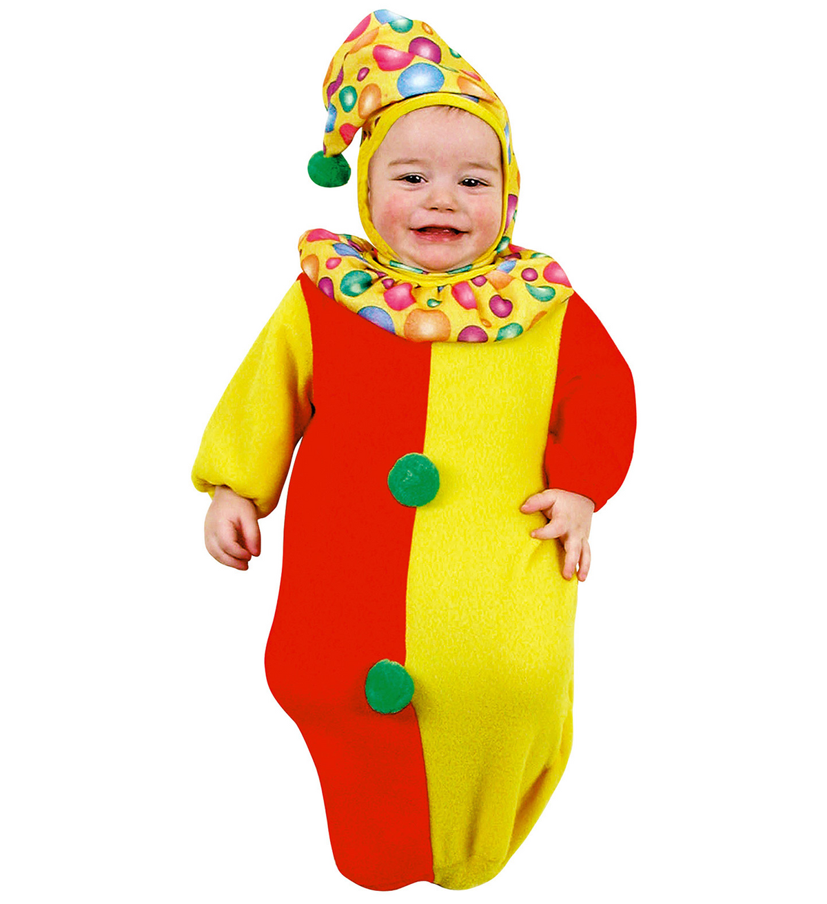 Costume Vestito Abito Travestimento Carnevale Bambino Neonato Clown
