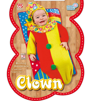 Costume Vestito Abito Travestimento Carnevale Bambino Neonato Clown