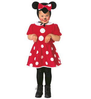Costume Vestito Abito Travestimento Carnevale Bambina Topina-