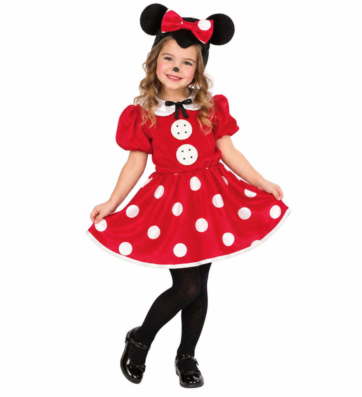 Costume Vestito Abito Travestimento Carnevale Bambina Topina-