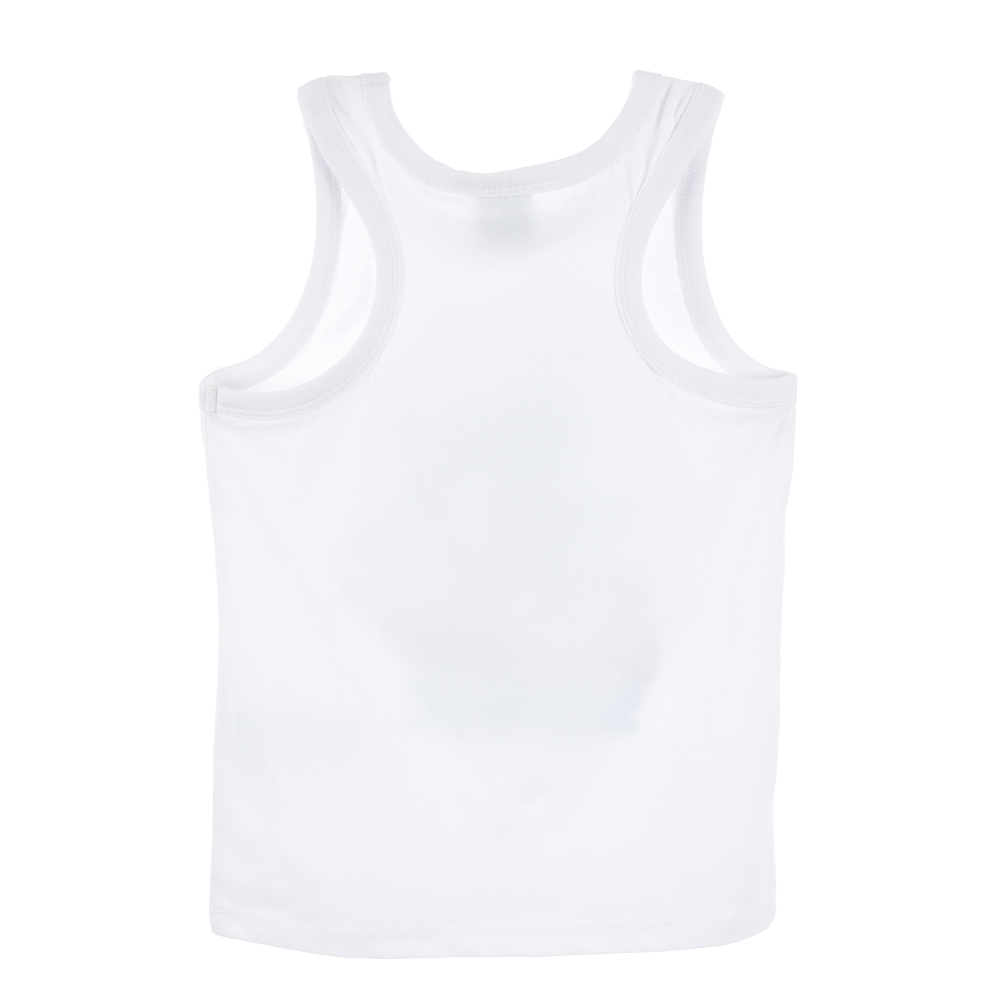Canotta Sonic Maglietta Bambino 100% Cotone - Ex1011bianco