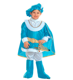 Costume Vestito Abito Travestimento Carnevale Bambino Principe Azzurro