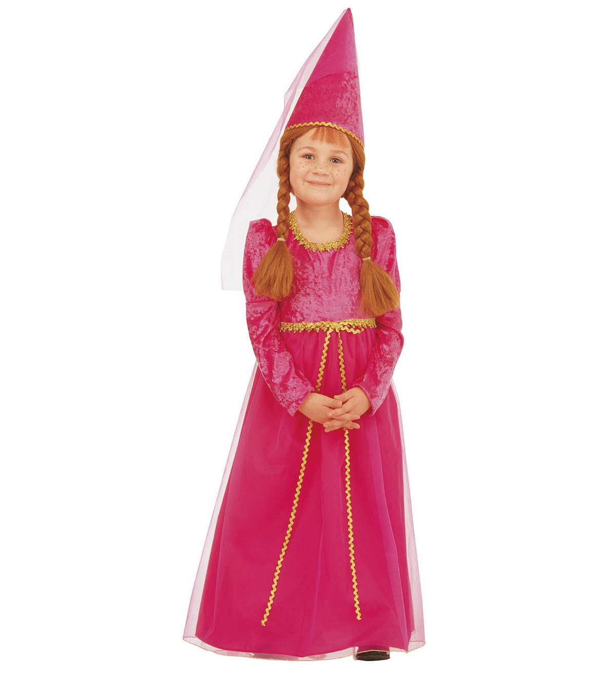 Costume Vestito Abito Travestimento Carnevale Bambina Castellana