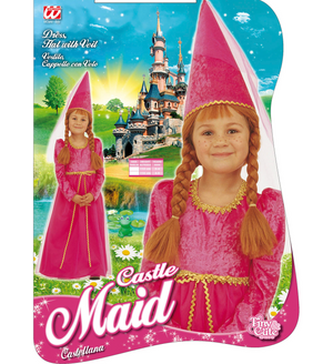 Costume Vestito Abito Travestimento Carnevale Bambina Castellana