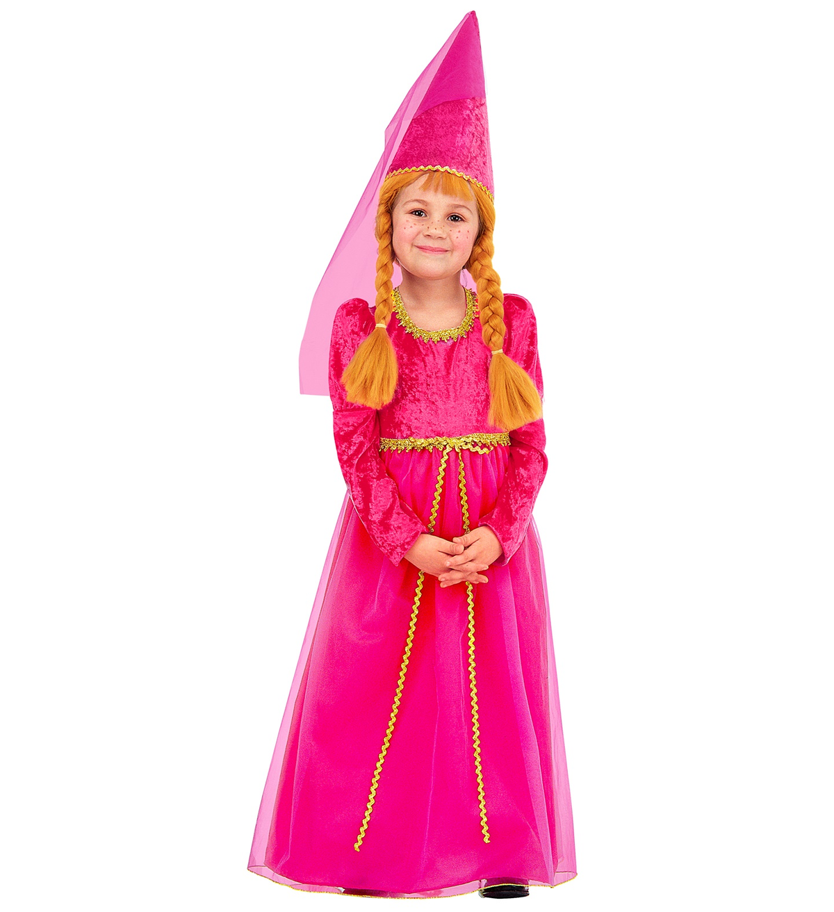 Costume Vestito Abito Travestimento Carnevale Bambina Castellana