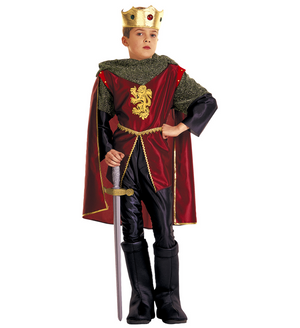 Costume Vestito Abito Travestimento Carnevale Bambino Cavaliere Reale