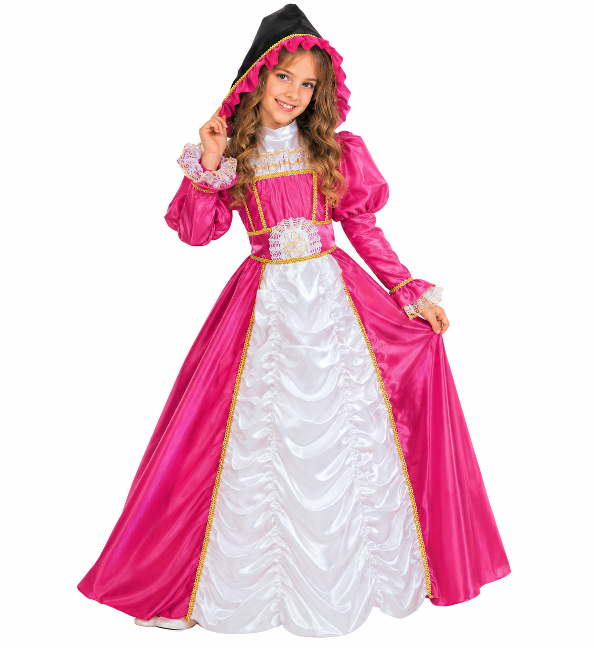 Costume Vestito Abito Travestimento Carnevale Bambina Duchessa di York