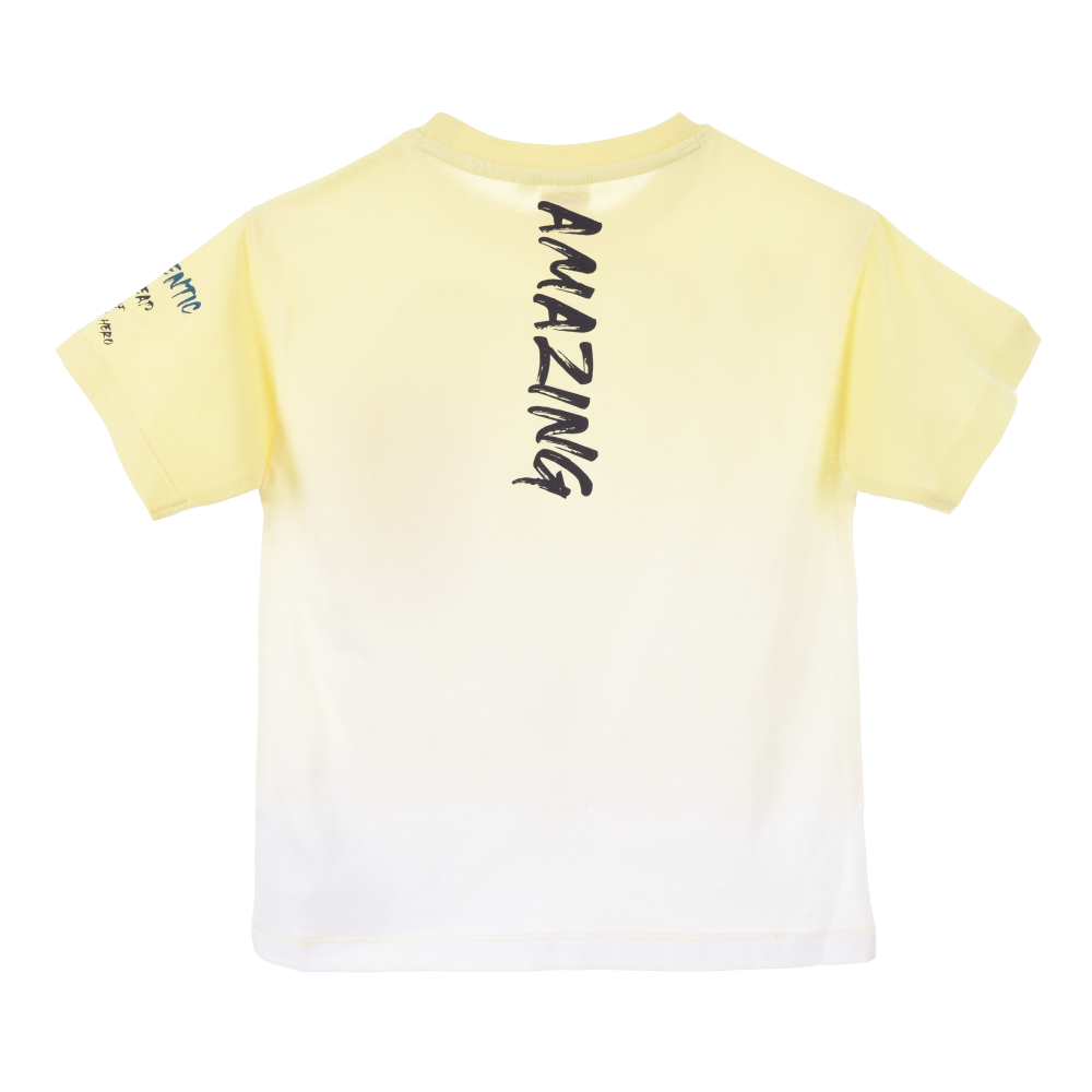T-Shirt M.c. Spiderman MARVEL Maglietta Bambino 100% Cotone - Ex1191giallo