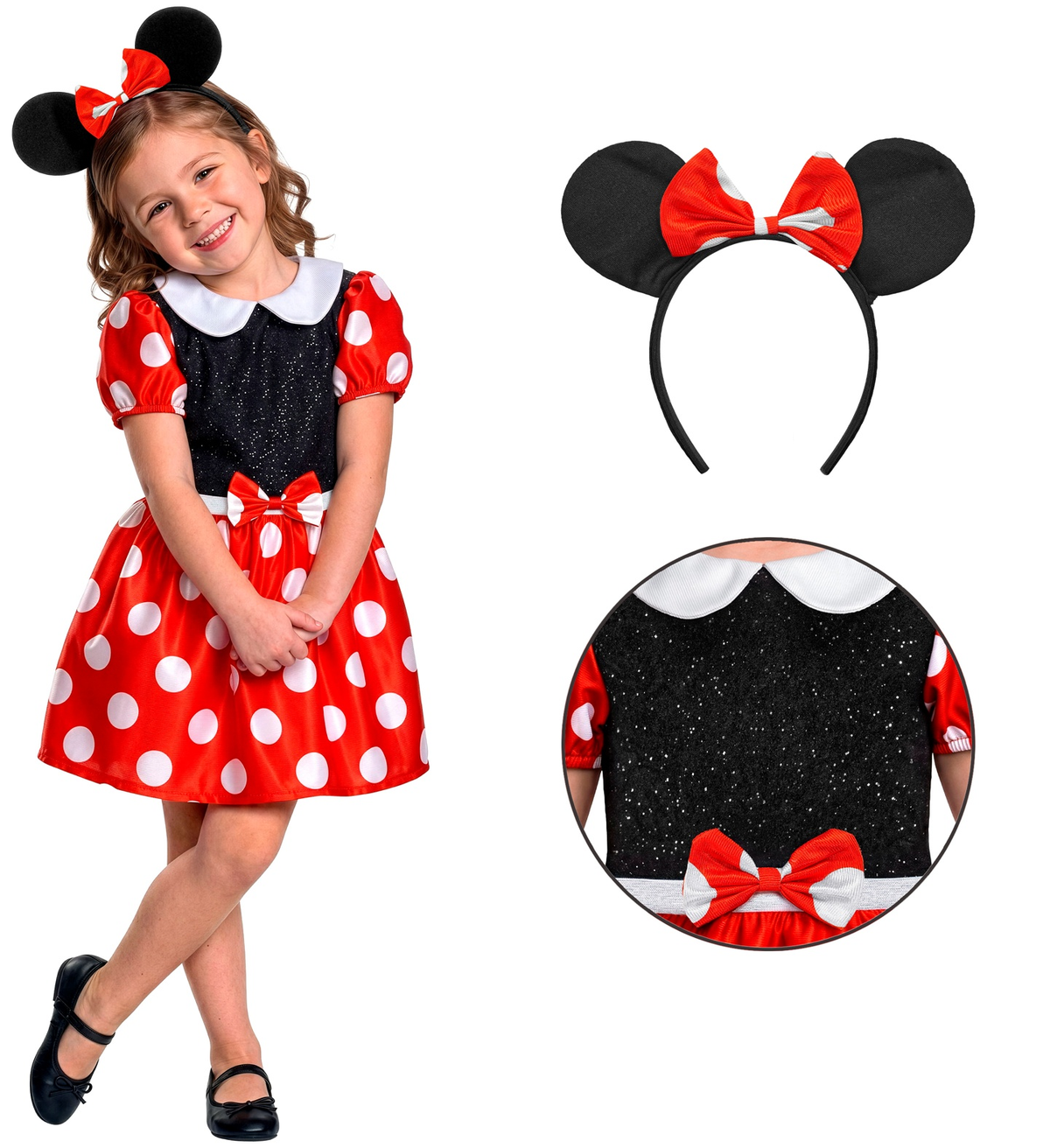 Costume Vestito Abito Travestimento Carnevale Bambina Topina