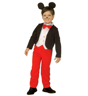 Costume Vestito Abito Travestimento Carnevale Bambino Topino -