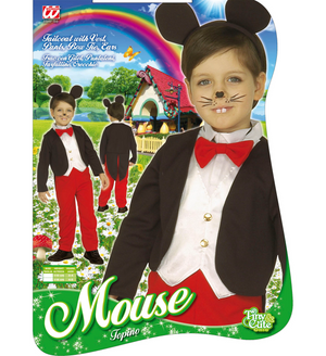 Costume Vestito Abito Travestimento Carnevale Bambino Topino -