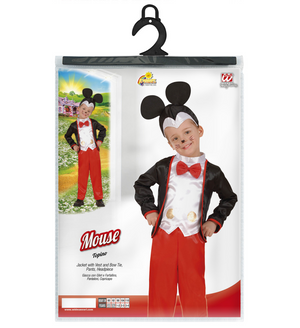 Costume Vestito Abito Travestimento Carnevale Bambino Topino