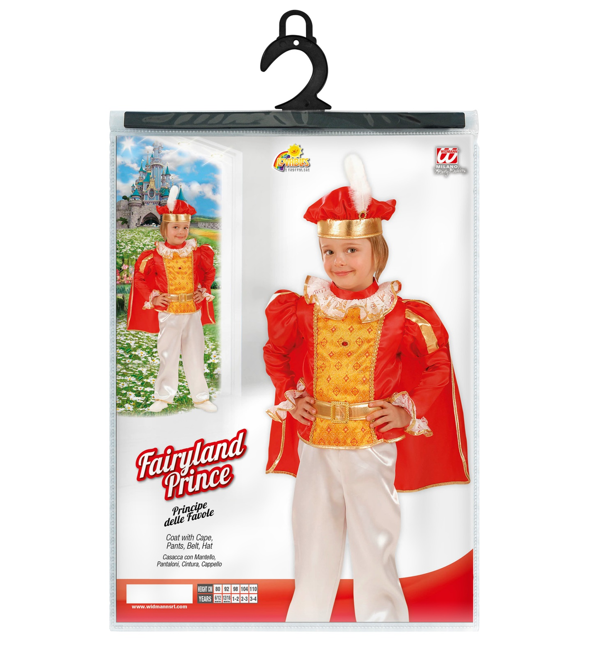 Costume Vestito Abito Travestimento Carnevale Bambino Principe Delle Fiabe