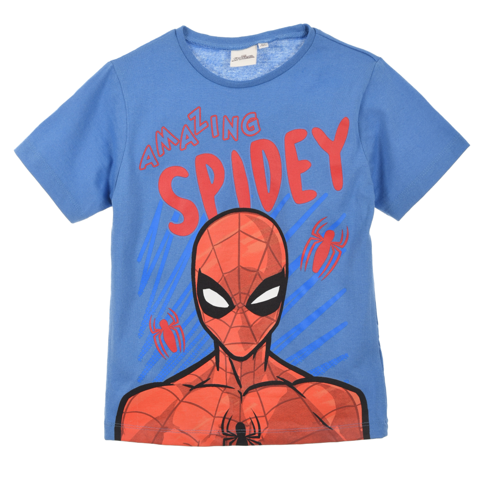 T-Shirt M.c. Spiderman MARVEL Maglietta Bambino 60% Co 40% Pl Reciclato - Ex1268.recavio