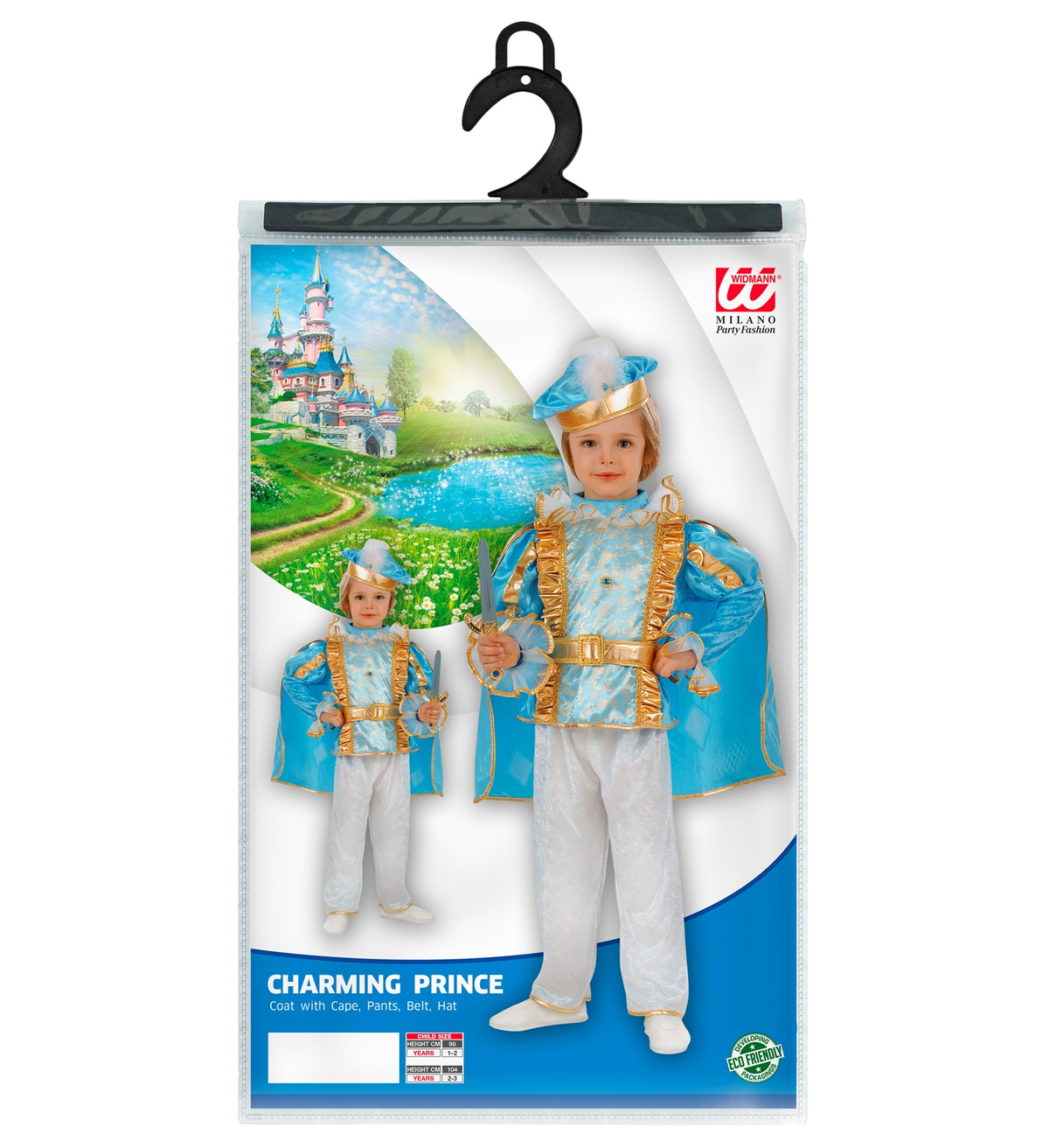 Costume Vestito Abito Travestimento Carnevale Bambino Principe Azzurro