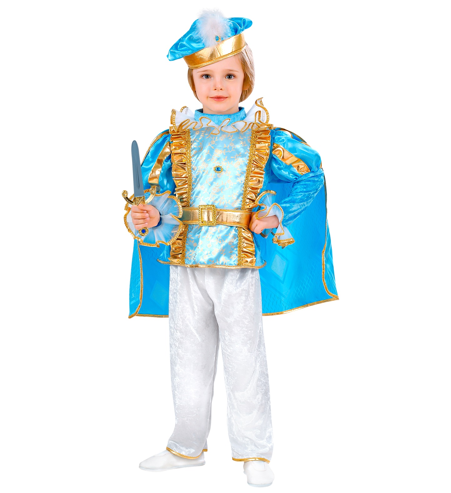 Costume Vestito Abito Travestimento Carnevale Bambino Principe Azzurro