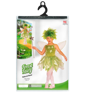 Costume Vestito Abito Travestimento Carnevale Bambina Fatina Dei Boschi
