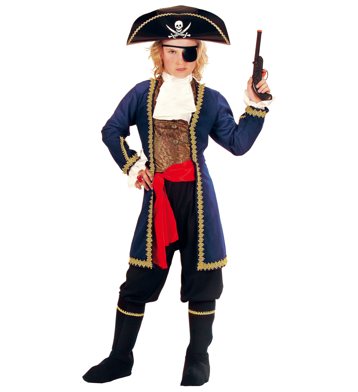 Costume Vestito Abito Travestimento Carnevale Bambino Pirata Dei 7 Mari