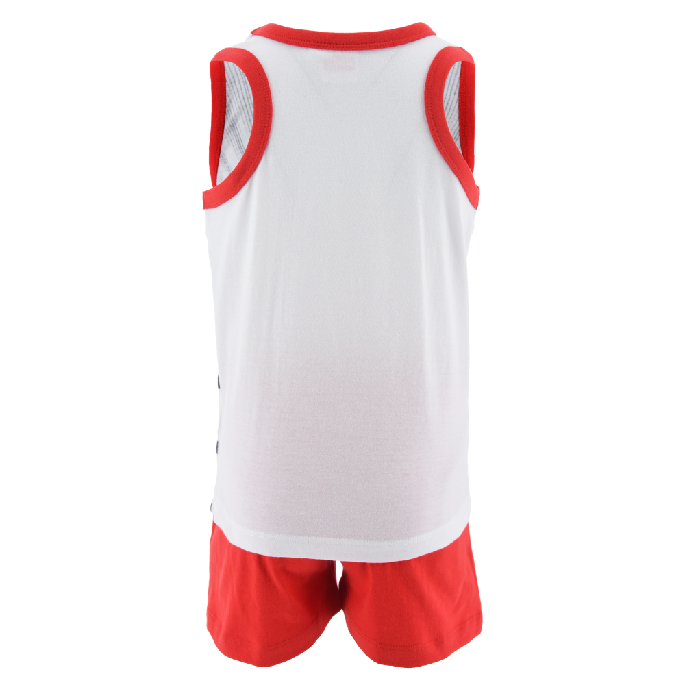 Completo Short + Canotta Avengers MARVEL Bambino 100% Cotone - Ex1069rosso