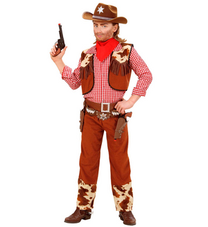 Costume Vestito Abito Travestimento Carnevale Bambino Cowboy