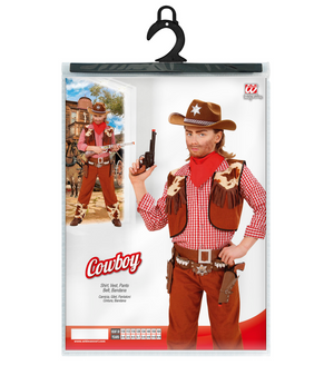 Costume Vestito Abito Travestimento Carnevale Bambino Cowboy
