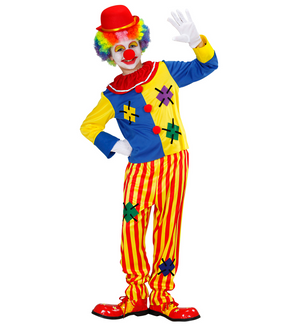 Costume Vestito Abito Travestimento Carnevale Bambino Pagliaccio