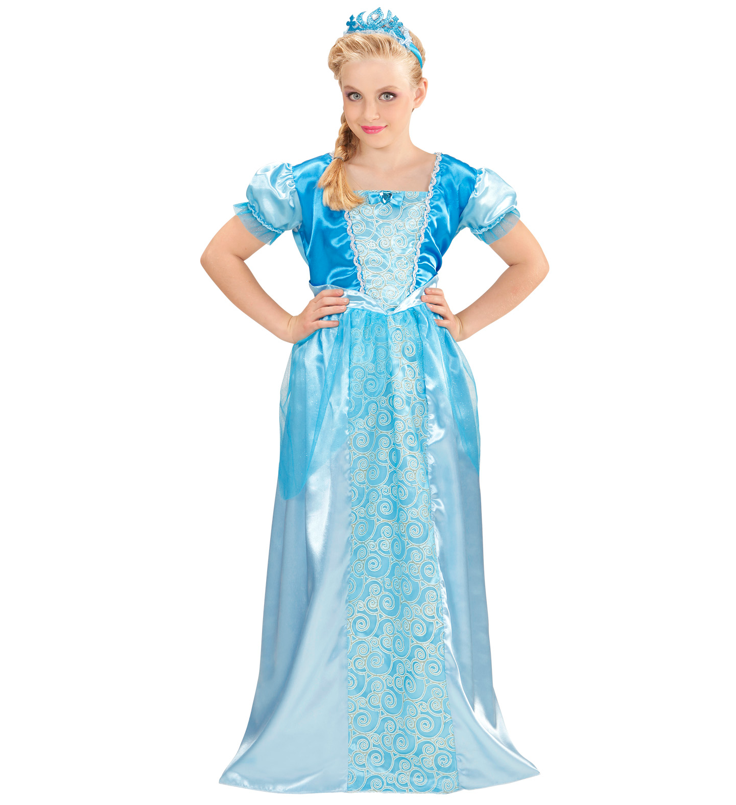 Costume Vestito Abito Travestimento Carnevale Bambina Principessa Delle Nevi