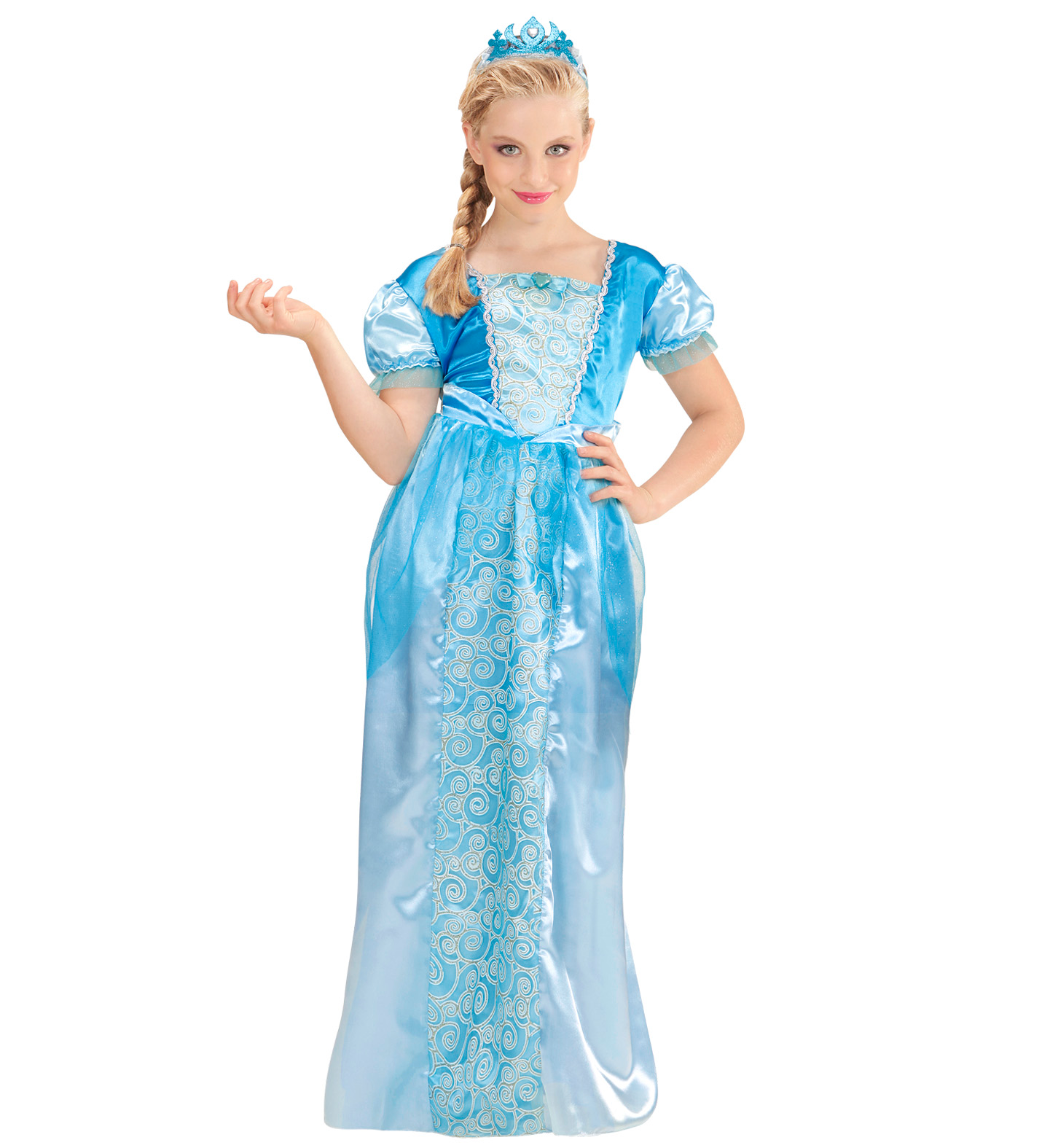 Costume Vestito Abito Travestimento Carnevale Bambina Principessa Delle Nevi