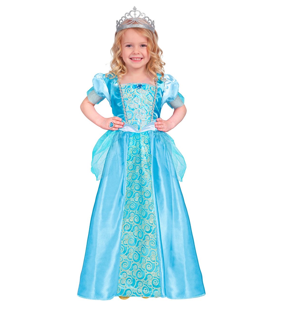 Costume Vestito Abito Travestimento Carnevale Bambina Principessa Delle Nevi