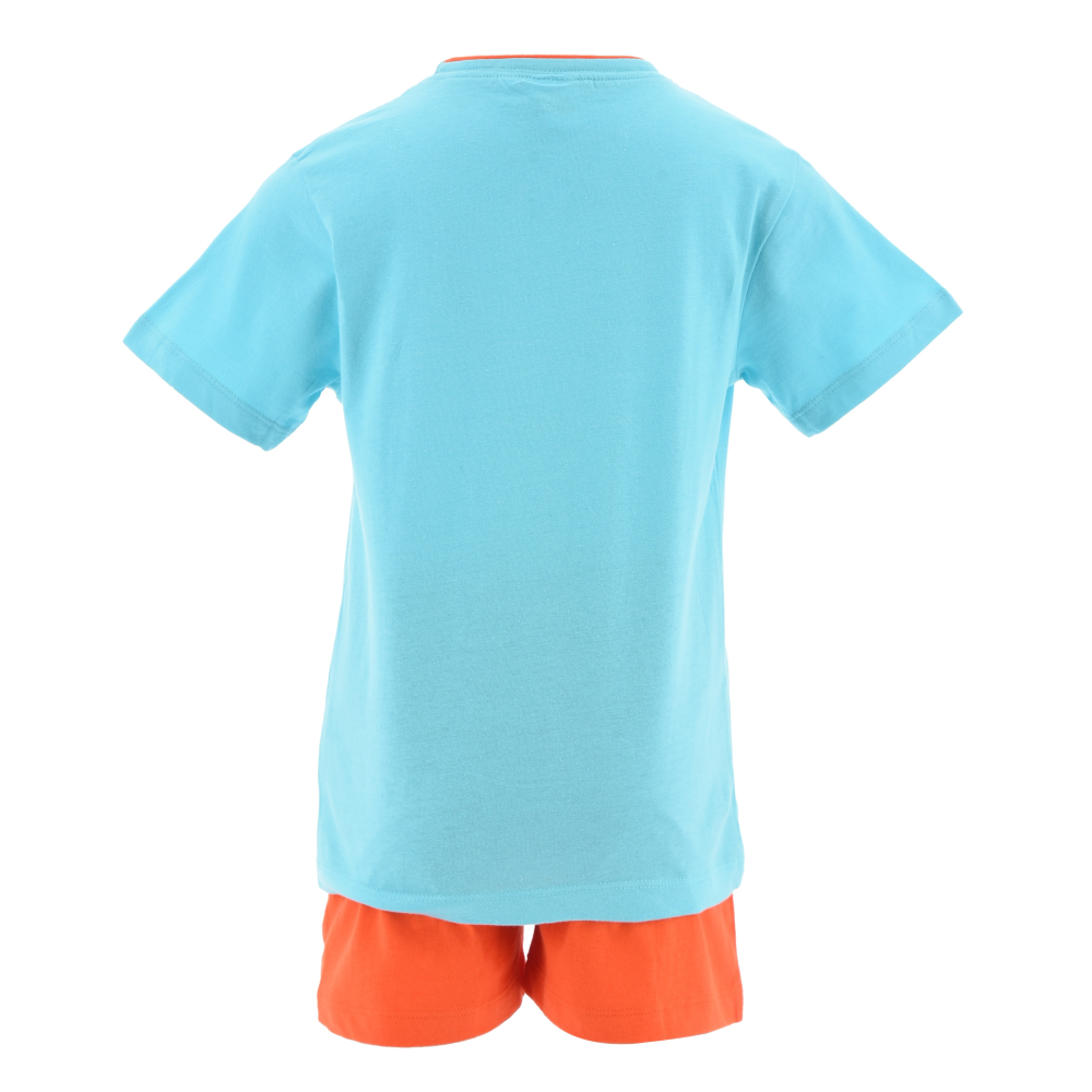 Completo Short + T-Shirt Avengers MARVEL Bambino 100% Cotone - Ex1033celeste