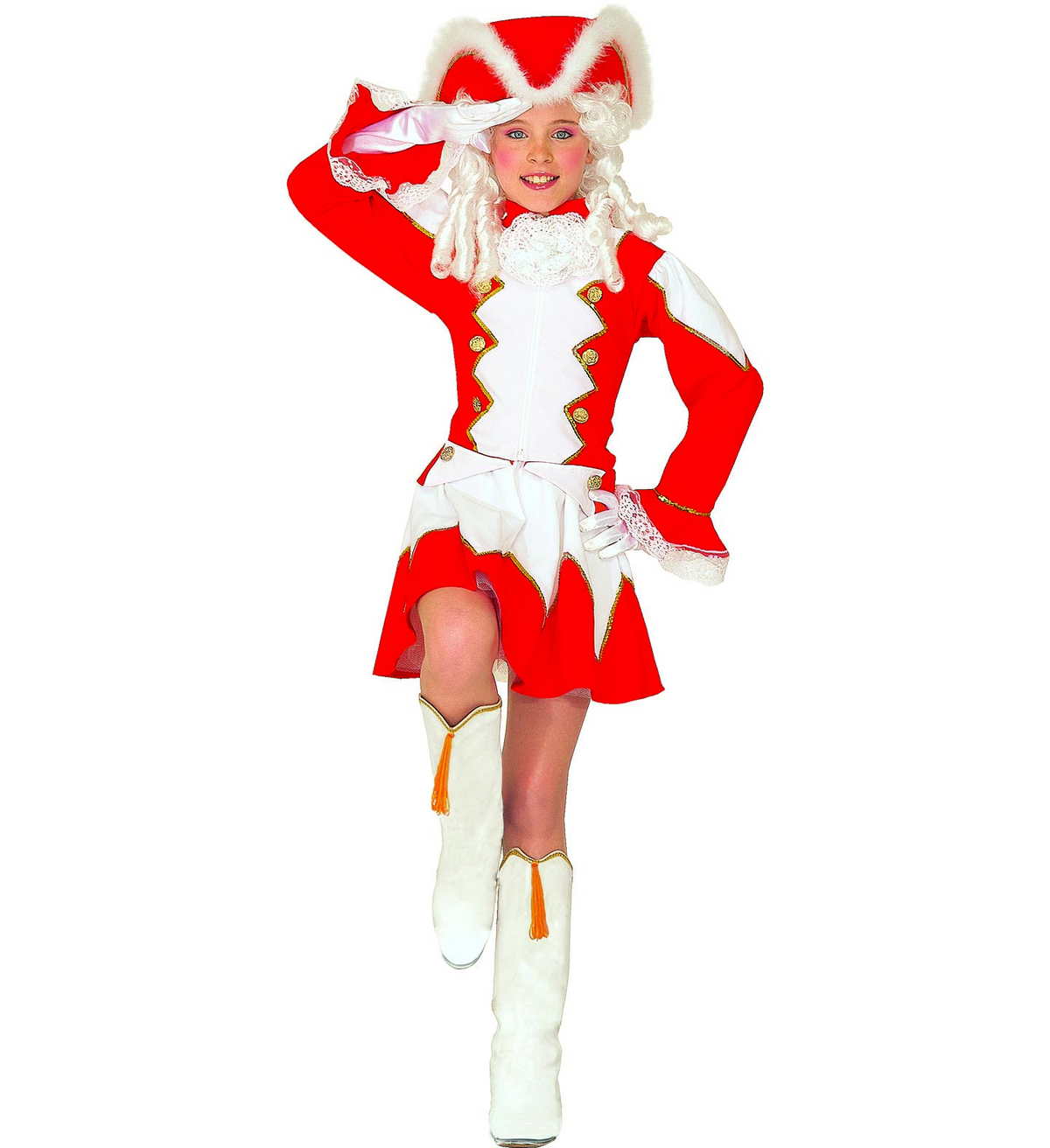 Costume Vestito Abito Travestimento Carnevale Bambina Majorette