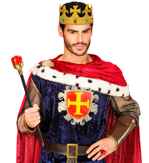 Bacchetta Scettro Reale Regina di Cuori Accessori per Abito Vestito Travestimento Carnevale