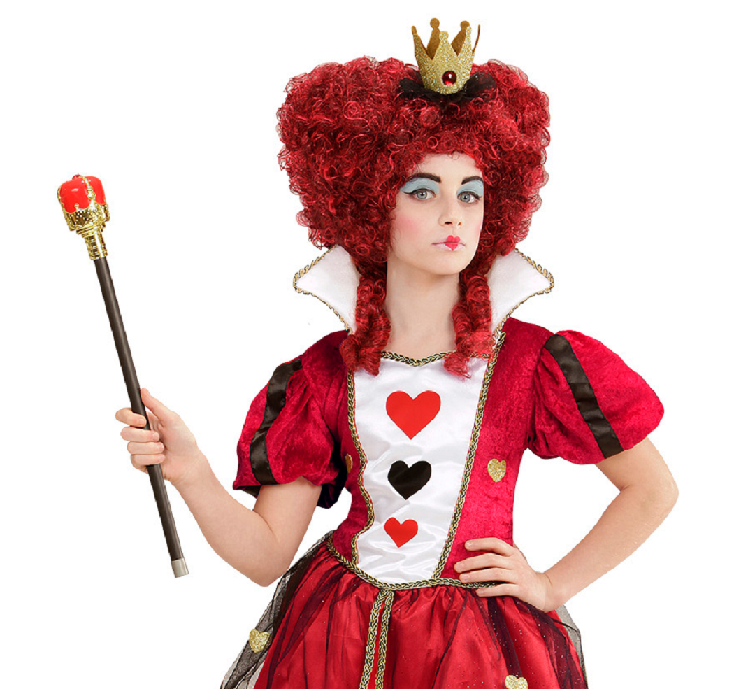 Bacchetta Scettro Reale Regina di Cuori Accessori per Abito Vestito Travestimento Carnevale