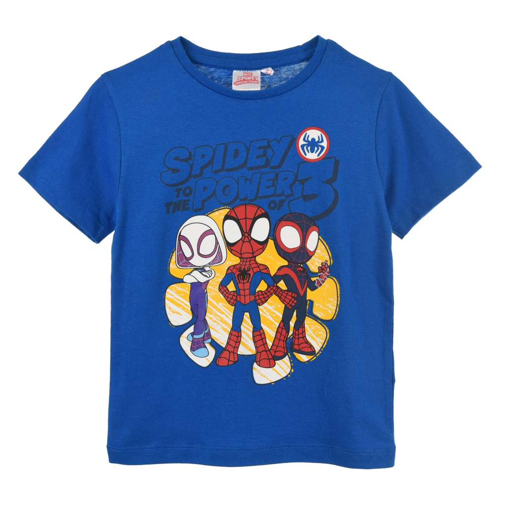 T-Shirt M.c. Spidey MARVEL Maglietta Bambino 100% Cotone - Ex1280blu