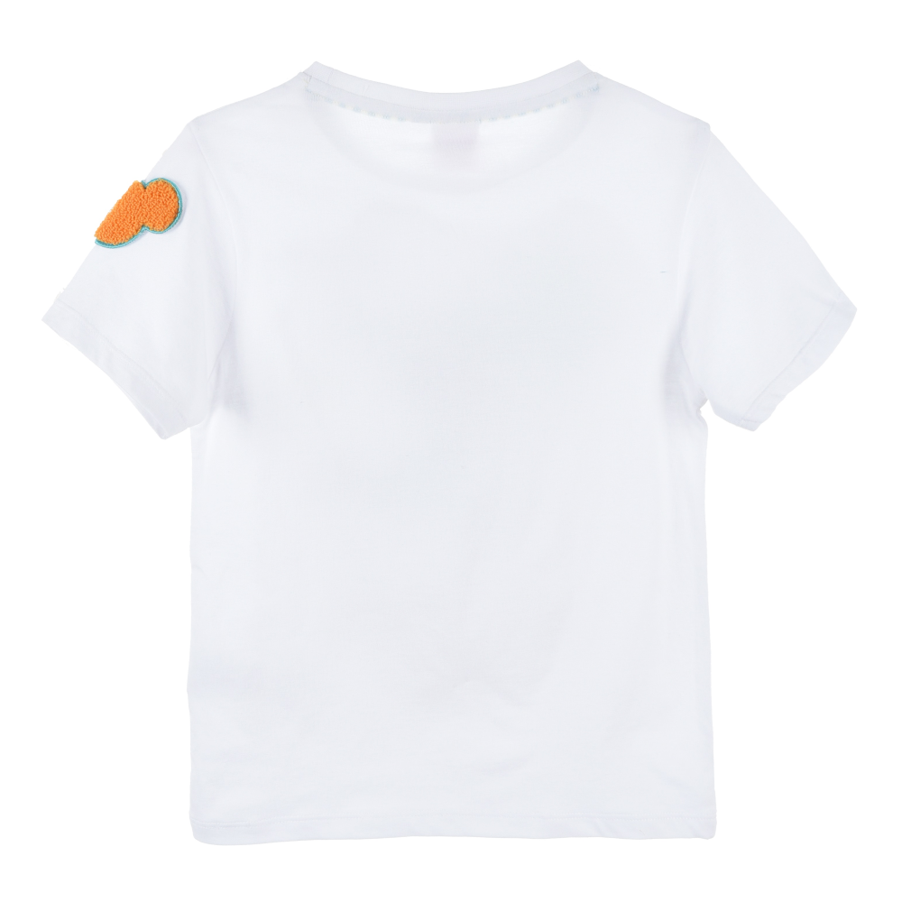 T-Shirt M.c. Topolino DISNEY Maglietta Bambino 100% Cotone - Ex1171bianco
