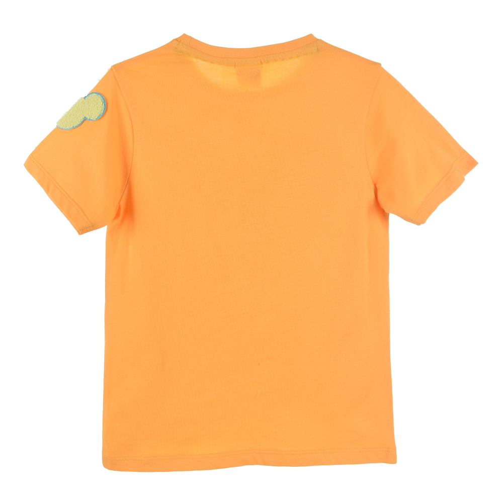 T-Shirt M.c. Topolino DISNEY Maglietta Bambino 100% Cotone - Ex1171arancio