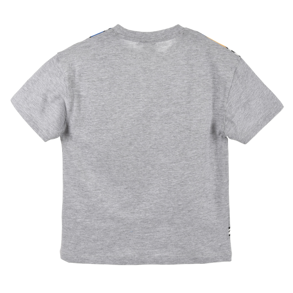 T-Shirt M.c. Sonic Maglietta Bambino 100% Cotone - Ex1164grigio