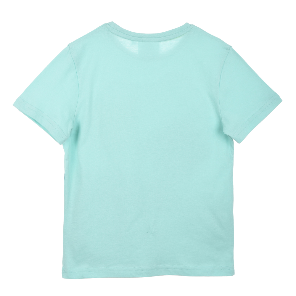 T-Shirt M.c. Paw Patrol Maglietta Bambino 100% Cotone - Ex1177turchese
