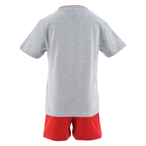 Completo Short + T-Shirt Sonic Bambino 100% Cotone - Ex1045grigio