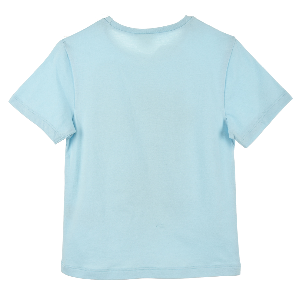 T-Shirt M.c. Simba DISNEY Maglietta Bambino 100% Cotone - Ex1181.bioazzurro