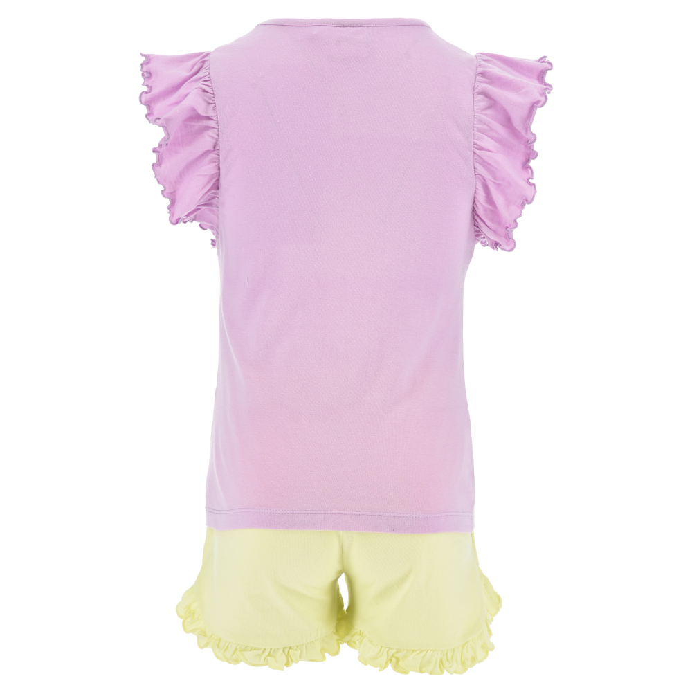 Completo Short + T-Shirt Minnie DISNEY Bambino 100% Cotone - Ex1060lilla