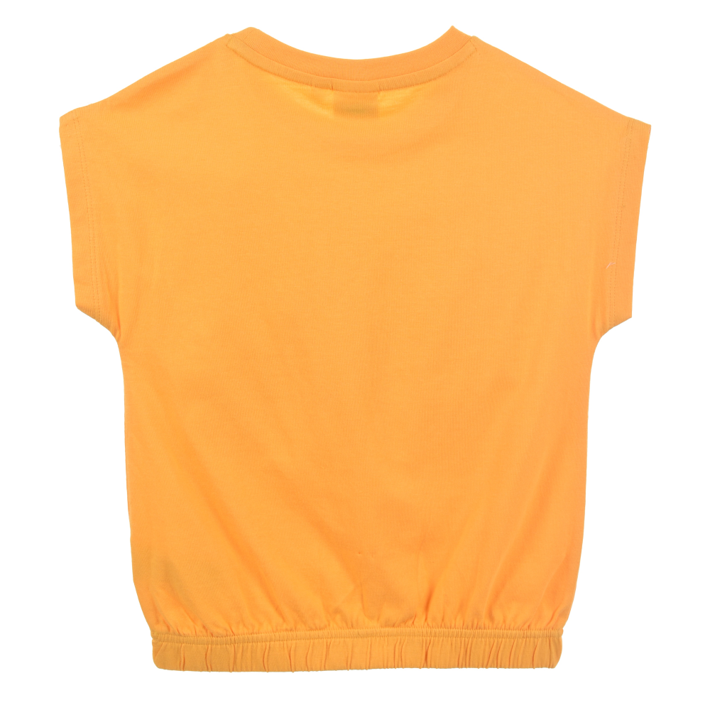 T-Shirt M.c. Stitch DISNEY Maglietta Corta Bambino 100% Cotone - Ex1202arancio