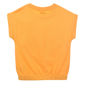 T-Shirt M.c. Stitch DISNEY Maglietta Corta Bambino 100% Cotone - Ex1202arancio