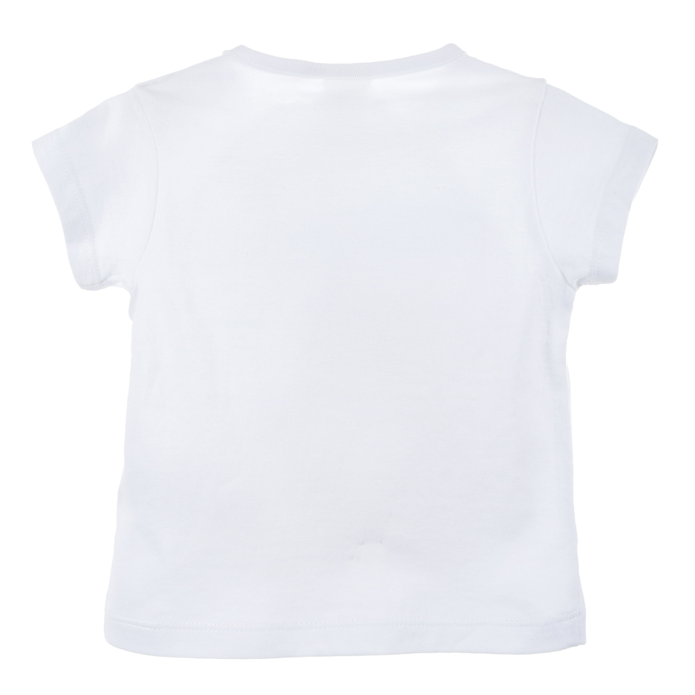 T-Shirt M.c. Minnie DISNEY Maglietta Bambino 100% Cotone - Ex0072.biobianco